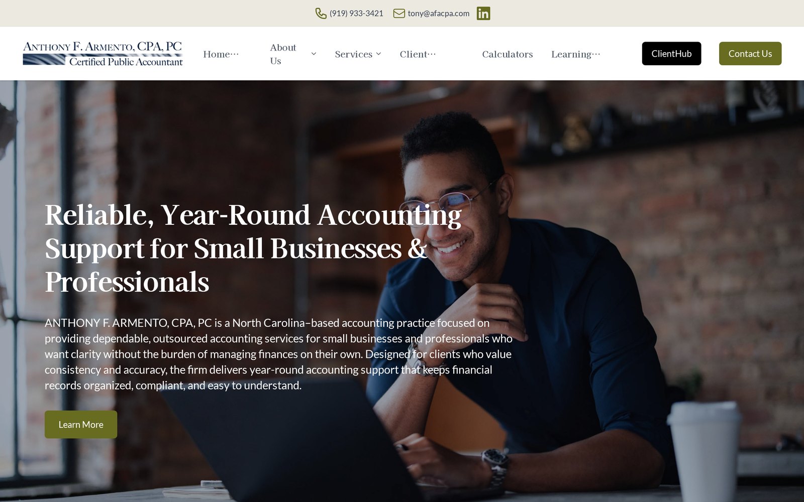 Homepage today